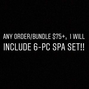 Bath set included any order $60+